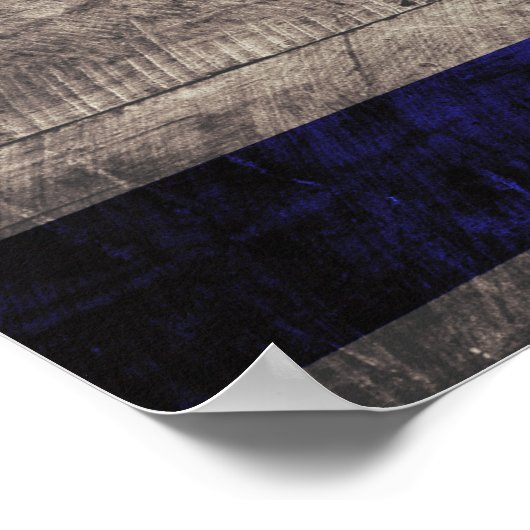 旧木造イスラエル国旗 ポスター (角)