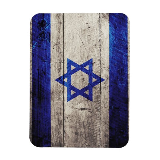 旧木造イスラエル国旗 マグネット (縦)