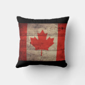 旧木造カナダ国旗 クッション (裏面)