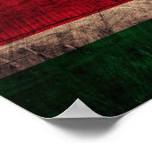 旧木造スリナム国旗 ポスター (角)