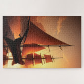 旧木造ボートジグソーパズル ジグソーパズル (横)