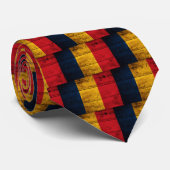 旧木造ルーマニア国旗 ネクタイ (ロール)