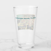 旧校地マイアミ，フロリダ州(MIA)ダウンタウン1960年代 タンブラーグラス (裏面)
