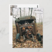 旧校舎バスはがき ポストカード (正面/裏面)