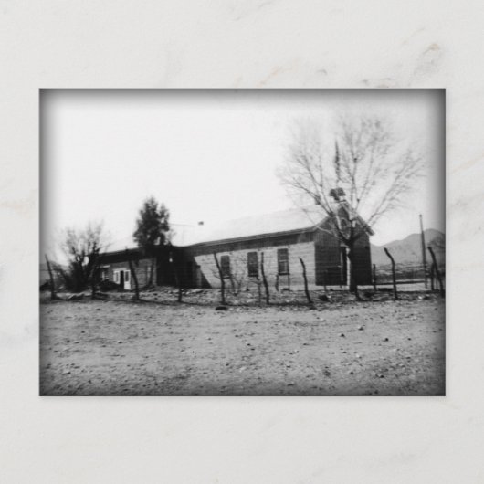 旧校舎1885 （1933写真）はがき ポストカード (正面)