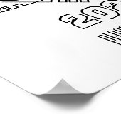 旧正月うさぎカラーリングポスター ポスター (角)