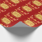 旧正月お祝い：歓喜の夜 ラッピングペーパー (角)