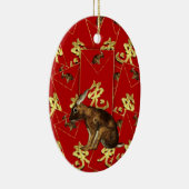 旧正月のオーナメント-ウサギ/ノウサギの年 セラミックオーナメント (右)