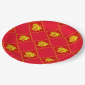 旧正月の幸運の紙皿 ペーパープレート (アングル)