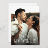 旧正月の新しいアドベンチャーフォト結婚ズ セーブザデート (正面/裏面)