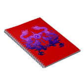 旧正月の紫色のドラゴン ノートブック (右側)