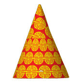 旧正月の長寿の赤の帽子 パーティーハット (右)