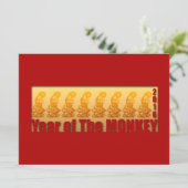 旧正月の2016年の招待状のための8匹の猿 招待状 (スタンド正面)