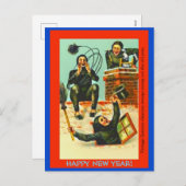 旧正月はがきコピー煙突のスイープ シーズンポストカード (正面/裏面)