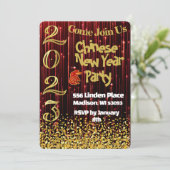 旧正月パーティーの招待状 招待状 (スタンド正面)