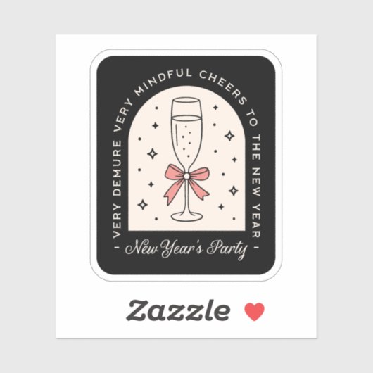 旧正月パーティーファンシーダークコケットブラック シール (シート)