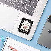 旧正月パーティーファンシーダークコケットブラック シール (ノートパソコンとiPhone)