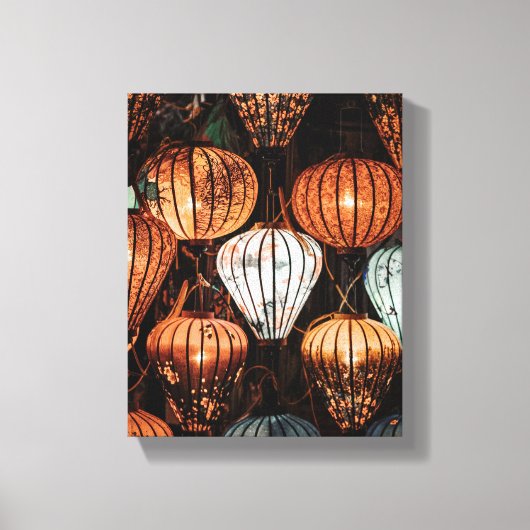 旧正月ランタン キャンバスプリント (正面)