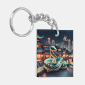 旧正月中国のスネーク2025誕生日ASqK1 キーホルダー (正面左)