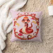 旧正月中国のヘビデザイン2 クッション (ブランケット)