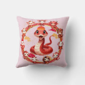 旧正月中国のヘビデザイン2 クッション (裏面)