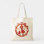 旧正月中国のヘビデザイン2 トートバッグ (裏面)