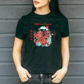 旧正月中国の赤板切りドラゴン2024 Tシャツ