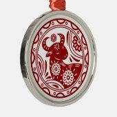 旧正月2021年〔占星術の〕十二宮図動物 メタルオーナメント (右)