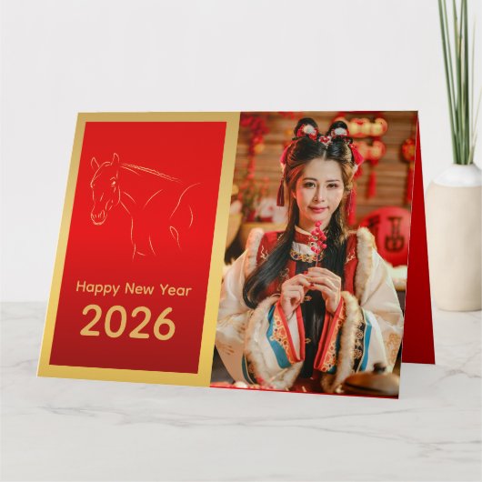 旧正月 - 午年 2026 カード (正面)
