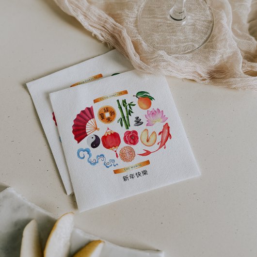 旧正月 ｜ 幸運 スタンダードカクテルナプキン