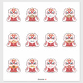 旧正月 – 獅子舞 シール (シート)