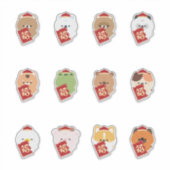 旧正月 – 赤いパケットの運 シール (正面)