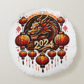 旧正月 2024 ラウンドクッション (裏面)