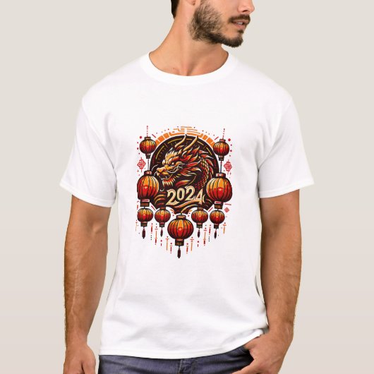 旧正月 2024 Tシャツ (正面)