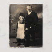 旧気味の悪い腹話的なダミーのはがき ポストカード (正面)