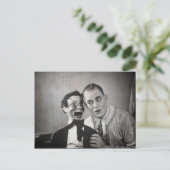 旧気味の悪い腹話葉書 ポストカード (スタンド正面)