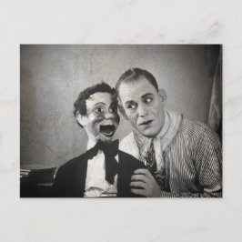 旧気味の悪い腹話葉書 ポストカード