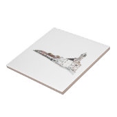 旧水防火タワー建築スケッチ タイル (側面)