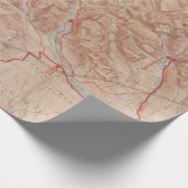 旧氷河国立公園地図（1914年）  ラッピングペーパー (角)