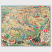 旧氷河国立公園地図（1925年）  ラッピングペーパー (フラット)