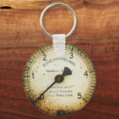 旧油圧力計/楽器/ダイヤル/メートル キーホルダー (正面)