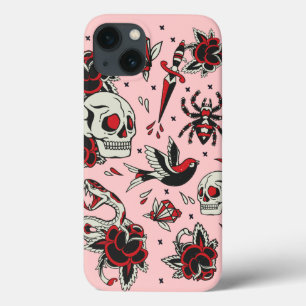 旧派タトゥー iPhone 13ケース