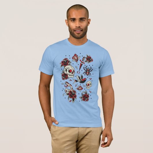 旧派タトゥー Tシャツ (正面フル)