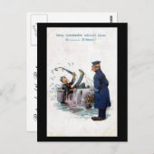 旧漫画はがき – Uボート ポストカード (正面/裏面)