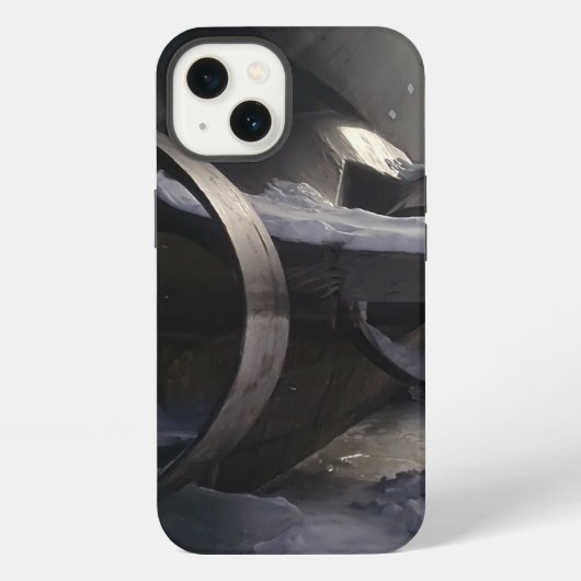 旧潜水艦 iPhoneケース (裏面)