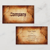 旧焼きパピルスの名刺 名刺 (正面/裏面)