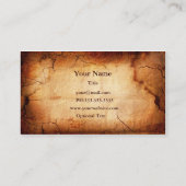 旧焼きパピルスの名刺 名刺 (裏面)