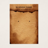 旧焼き紙イヤリング&ジュエリーディスプレイカード (正面)