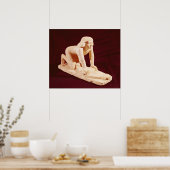 旧王国の使用人の研削穀物のモデル ポスター (キッチン)