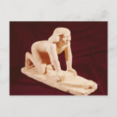 旧王国の使用人の研削穀物のモデル ポストカード (正面)